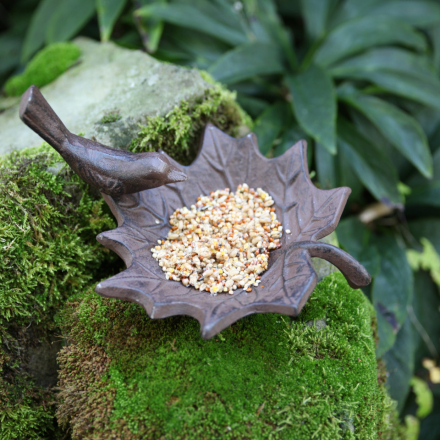 Blatt mit Vögelchen - Gusseisen