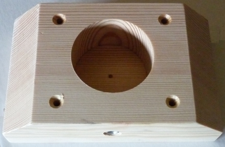 Pfahlhalterung 60 mm Massivholz