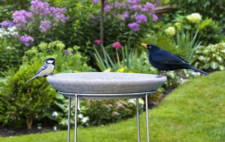 Vogeltränke Granicium® Denk-Keramik mit Ständer